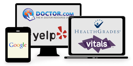 How do I update my online business listings for my medical practice?